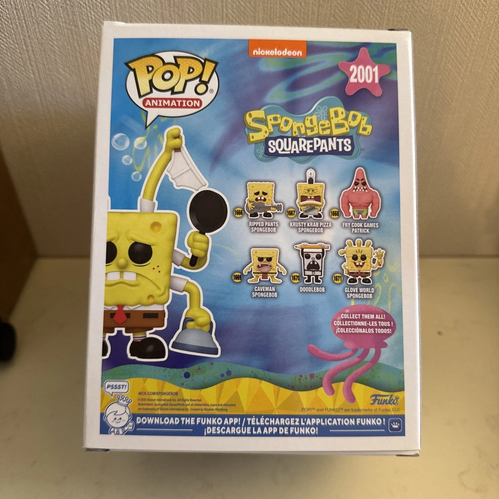 FUNKO POP Nickelodeon أنيمي الشكل قسط سبونجبوب تنظيف 2001 تمثال تحصيل طبعة محدودة 5.6 بوصة لعبة مجسمة هدية #5