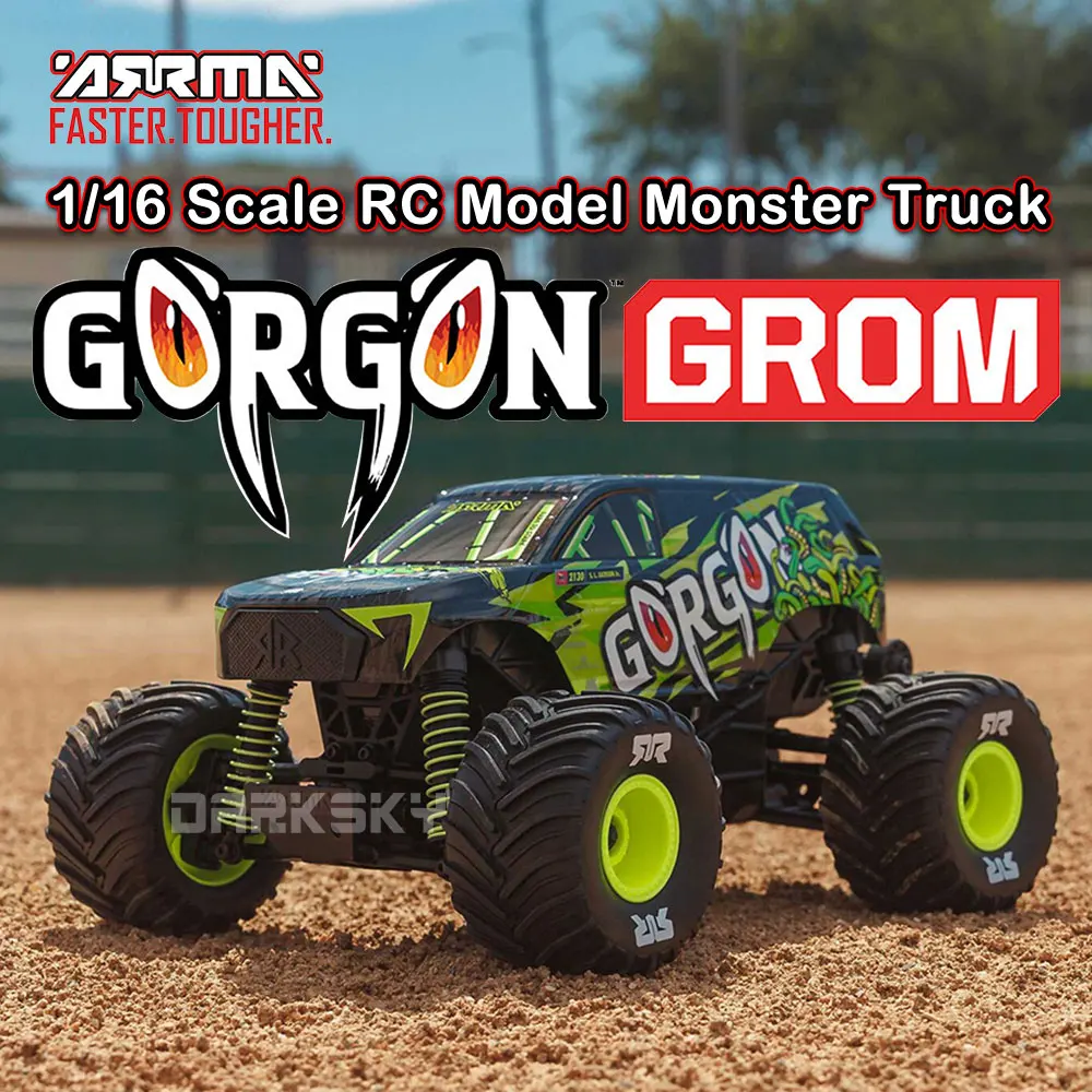 

ARRMA GORGON GROM 4WD Brushed RC Monster Truck 1/16 Electric Remote Control Model Cars RTR Adult Children's Toys