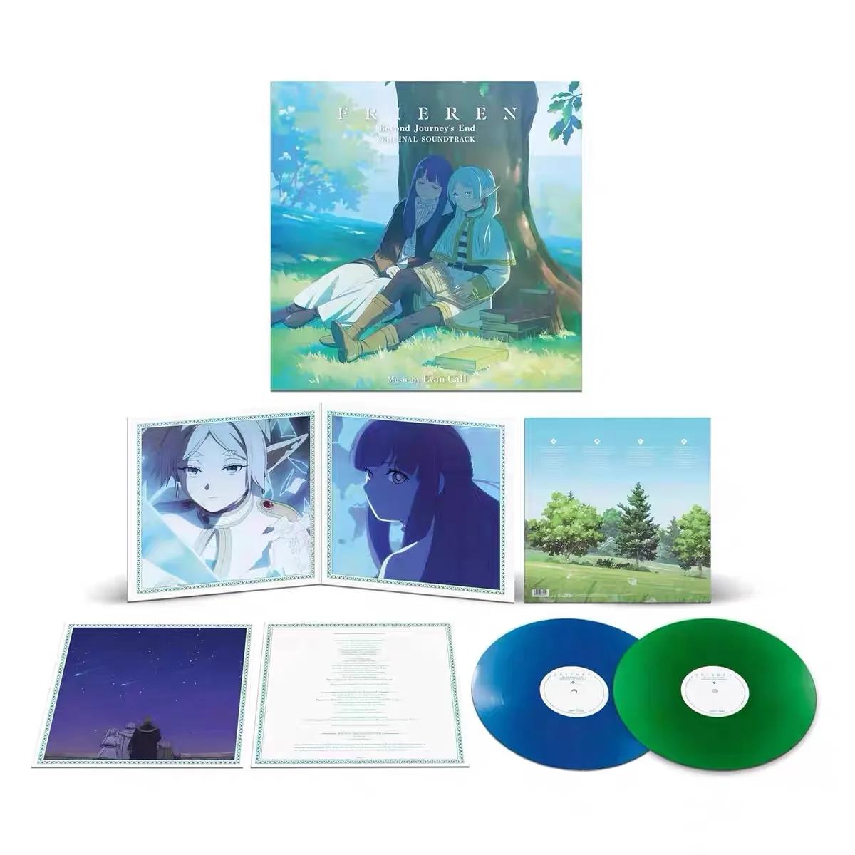 Frieren Beyond Journey's End Color Vinyl 2LP Limited Edition Anime OST Splatter Record Fast Shipping