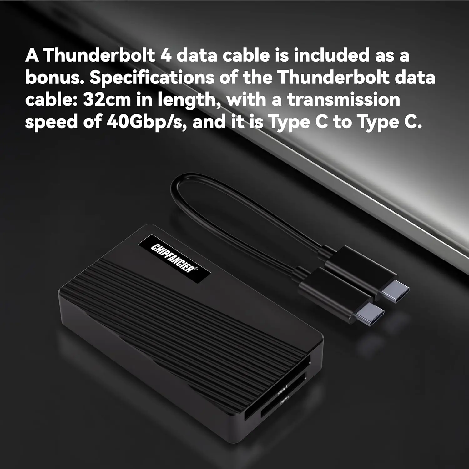 CFexpress Card Reader 40Gbps USB 4.0, 2-in-1 for Type A & B, USB-C, Compatible with Windows/Mac/Linux/Android, Black