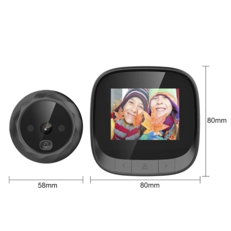 2.4-Inch Smart Electronic Door Viewer Digital Camera Doorbell Anti-Burglary Visual Doorbell Viewer Door Eye 320X240