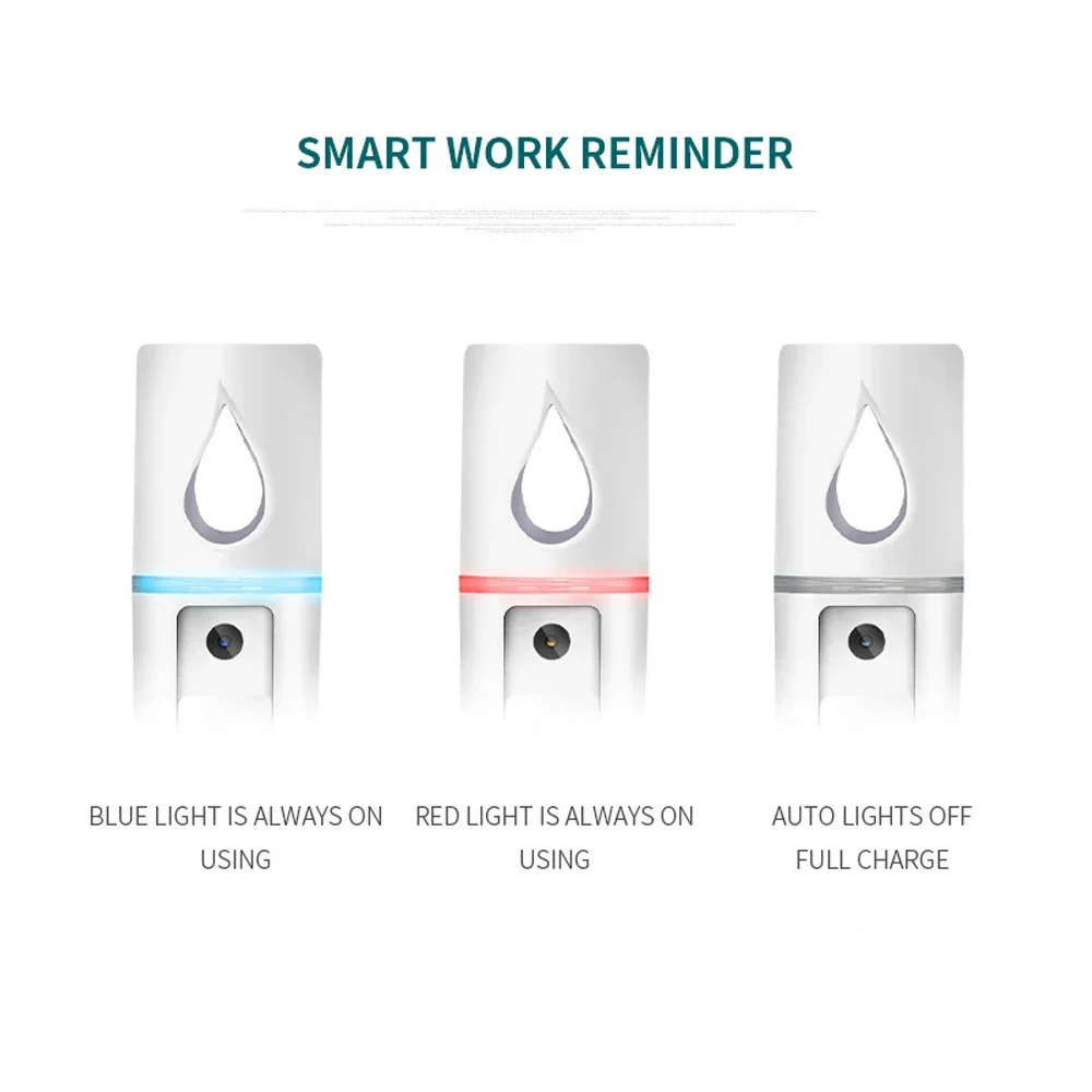 나노 미스트 얼굴 분무기, USB 가습기, 충전식 분무기 얼굴 스티머, 보습 미용 기기, 얼굴 스킨 케어 도구