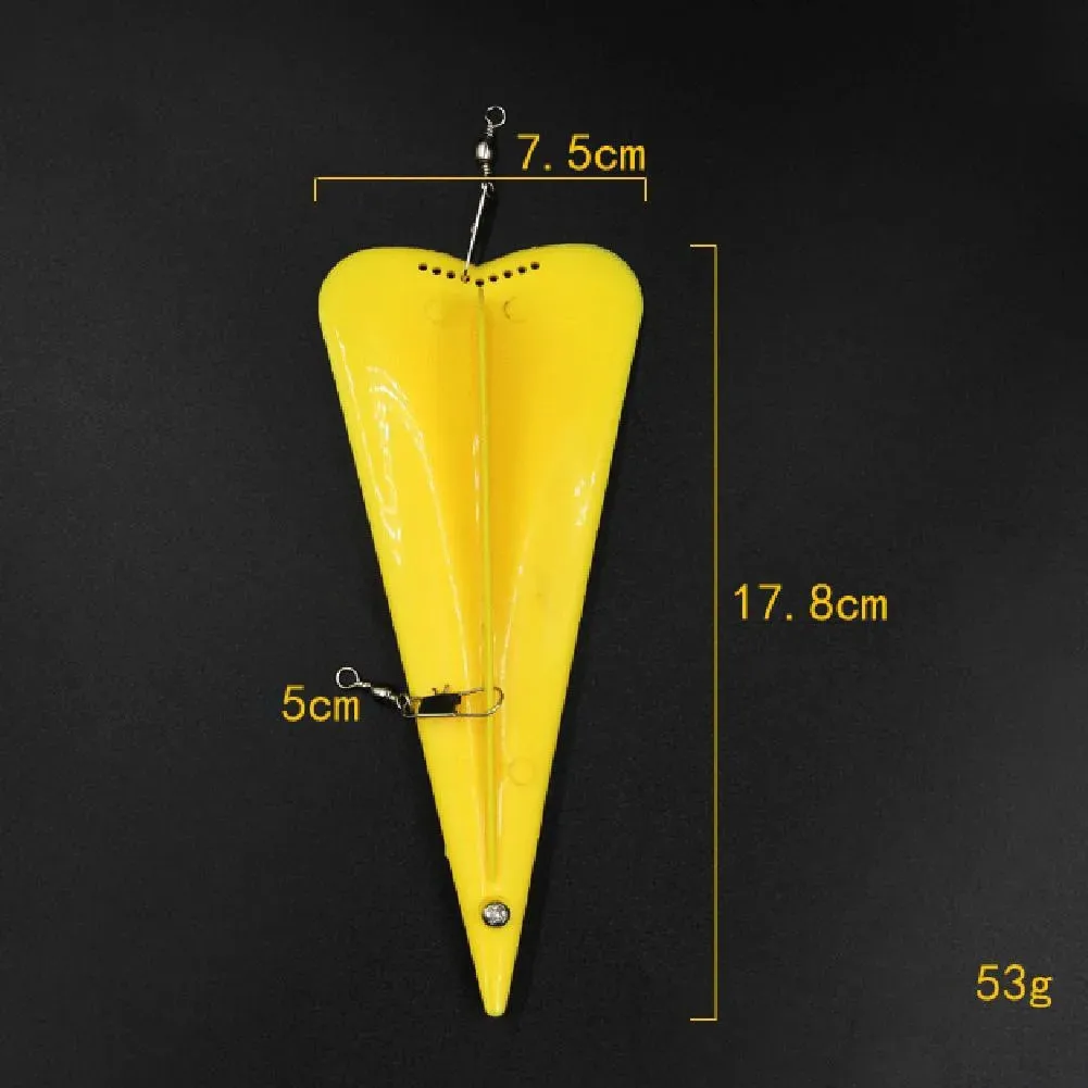 17.8*7.5CM Diving Board Artificial Bait Weight Sea Fishing Rigging Swivel Trolling Diver Planner Pesca Iscas Tackle Fishing Tool