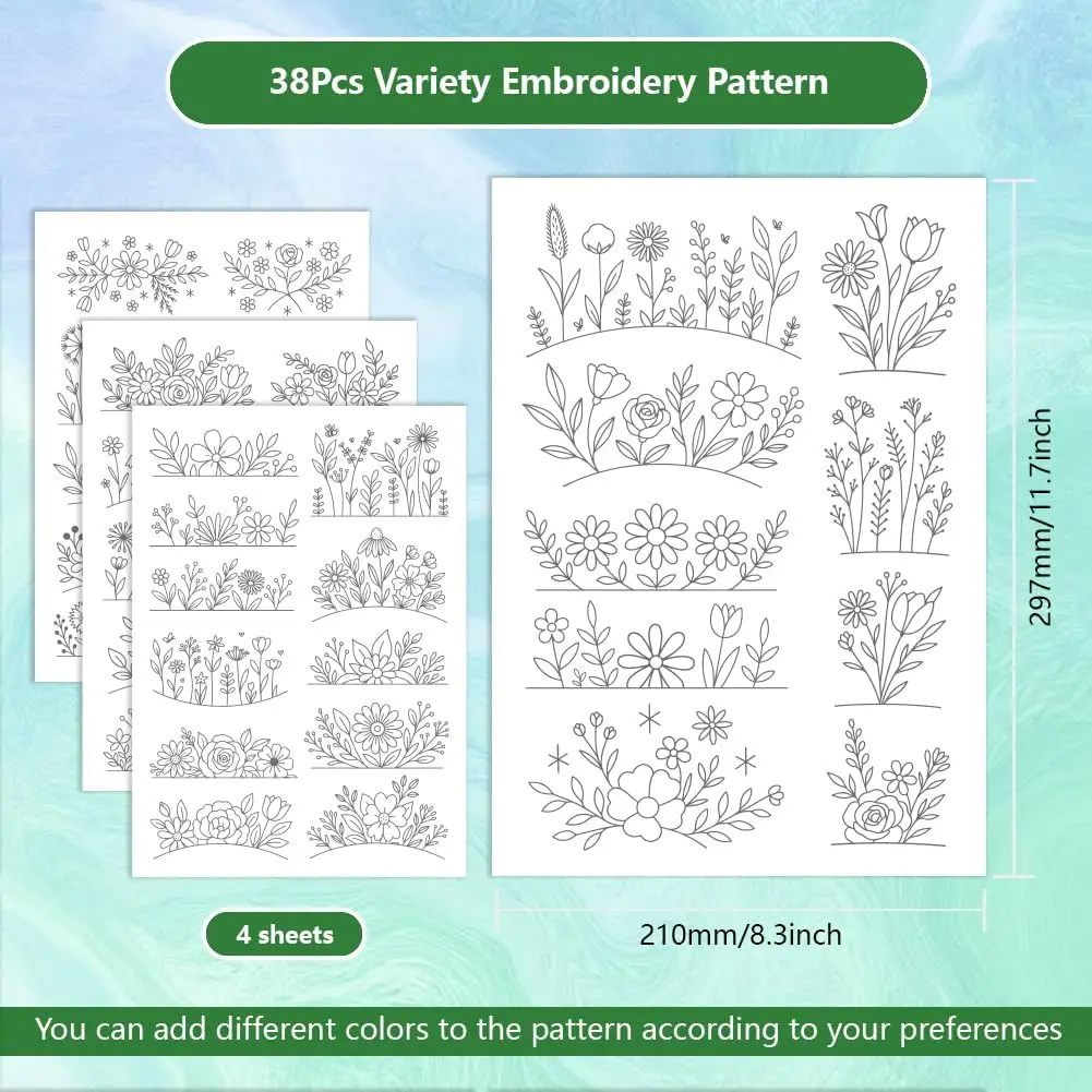 Flower Stick-and-Stitch Stabilizer 2