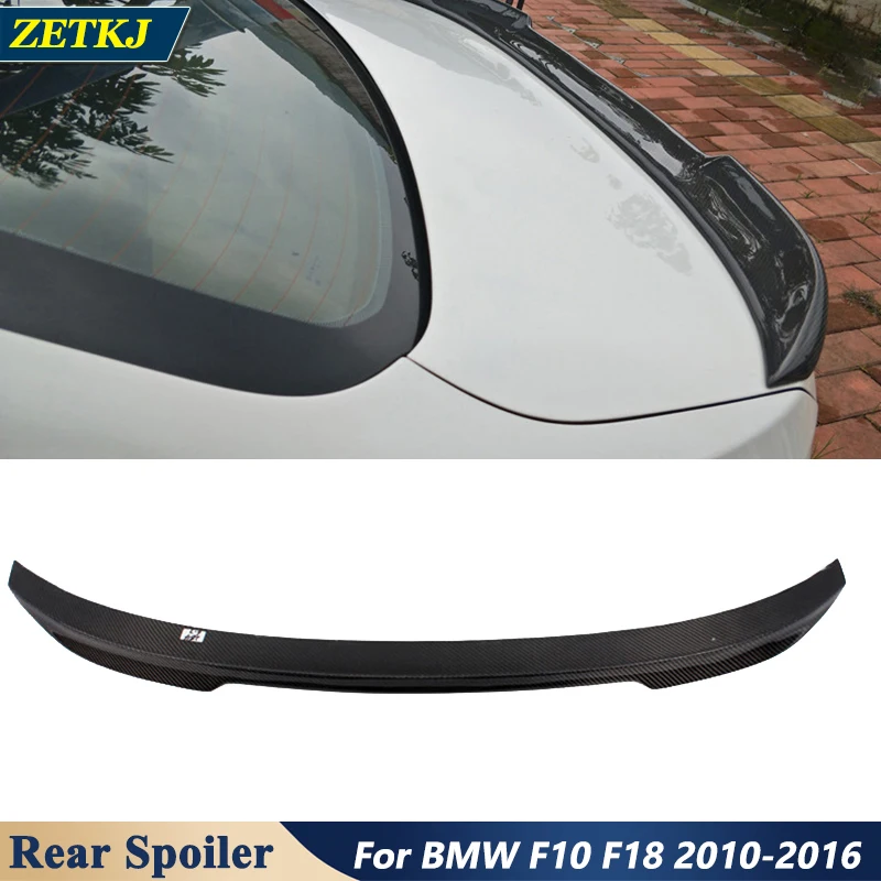 Car Modification CS Style Carbon Fiber Back Trunk Wing Rear Spoiler For BMW 5 Series F10 F18 525i 535i 520i 528Li 2010-2016