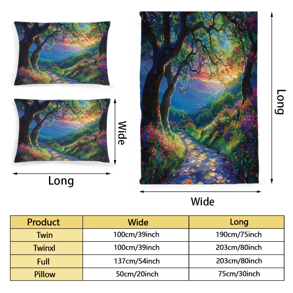 Spring Trail Bed Sheets Set  Comforter Quilt Cover Duvets Single Bedding