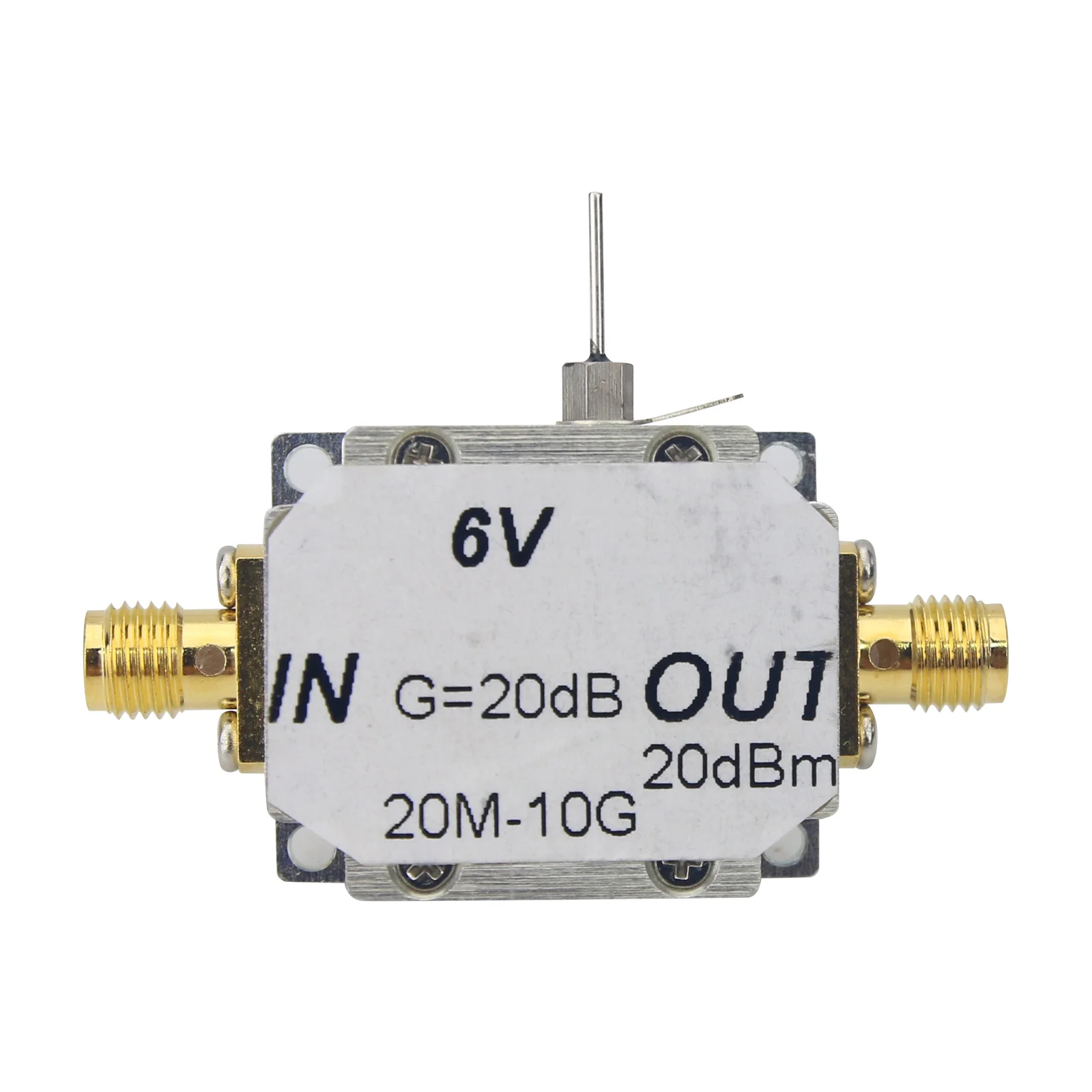0.01-10 G Low Noise Wideband RF Amplifier Good Flatness LNA, 20dBm P1dB ≥ 20dBm And 20dB Gain