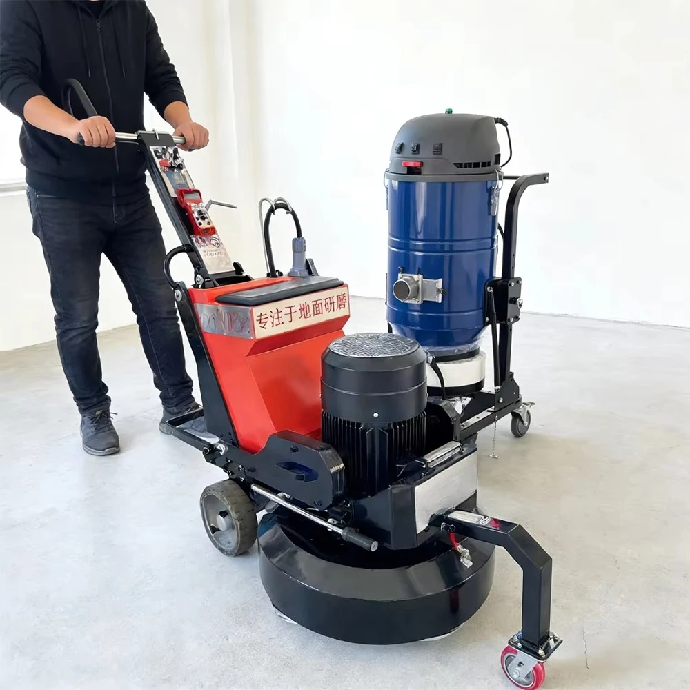 Remote Concrete 380V 18.5KW GX-850PRO Concrete Floor Grinding Machine Automatic Concrete Floor Grinder for Dry Grinding