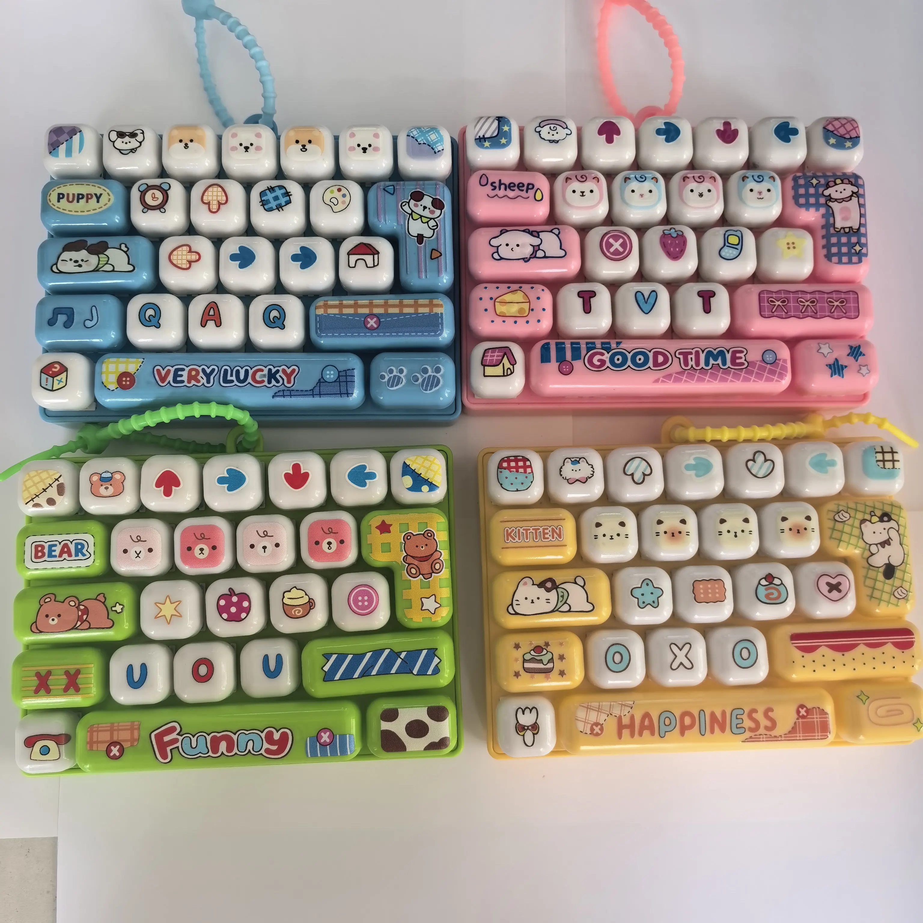 New Animal Diary 26 Grid Stress Relief Keyboard Keycap Keychain for Bags Backpacks Cars Teens Adults Couples Students Fun Gi
