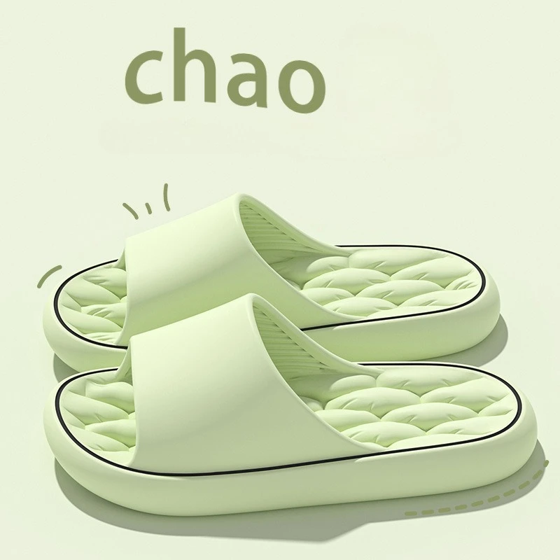 جديد سوبر ضوء النعال الناعمة بسيطة الأزياء الشرائح إيفا الأحذية المرنة أحذية رياضية ملونة في باب الحمام الوجه يتخبط بالجملة