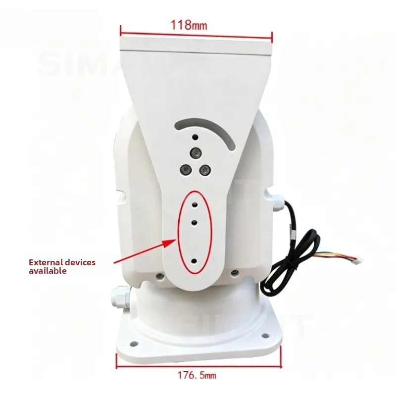 3050Z Intelligent Heavy-Duty Outdoor Gimbal, RS485 Preset Position Rotating Searchlight Turntable, 12V/24V