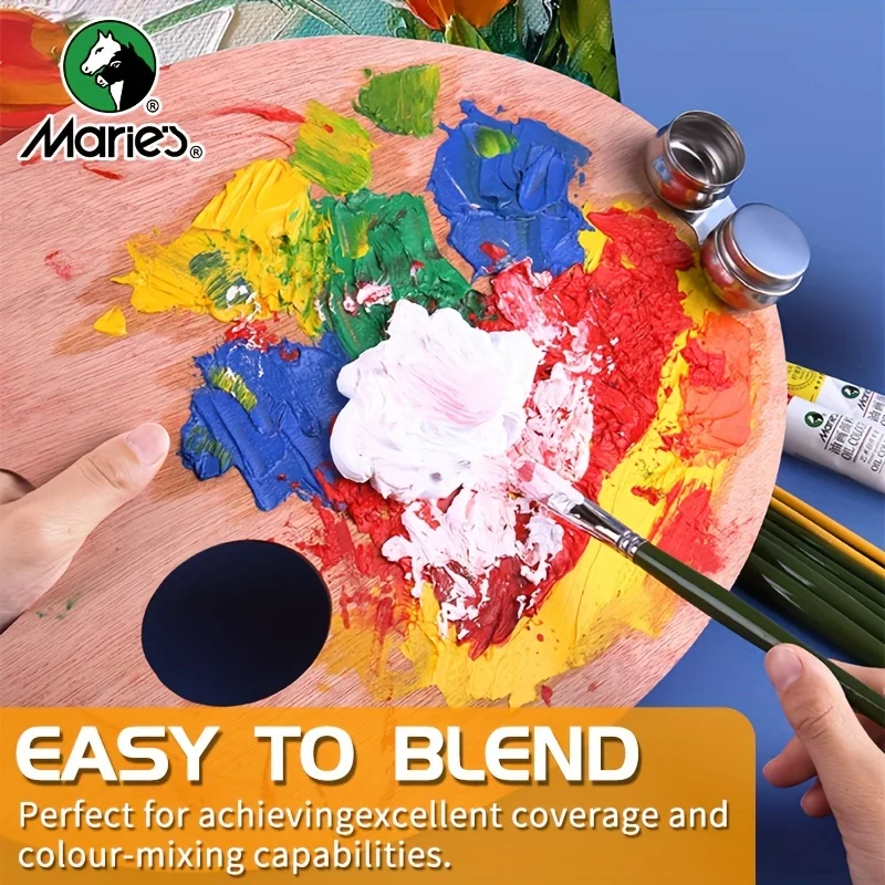 Масляная краска Мари, 170 мл/5,95 унций, большой тюбик, художественные принадлежности для живописи на холсте, яйца, граффити, ткани, камня, кожи, дерева, керамики