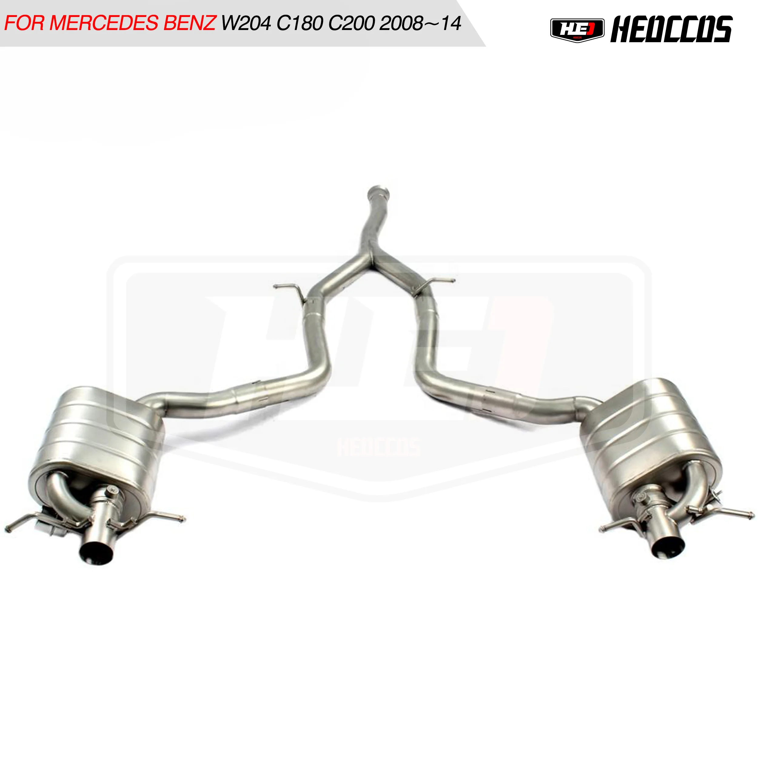 

HEO For Mercedes BENZ W204 C180 C200 2008-14 catback exhaust pipes exhaust tip valvetronic exhaust muffler downpipe