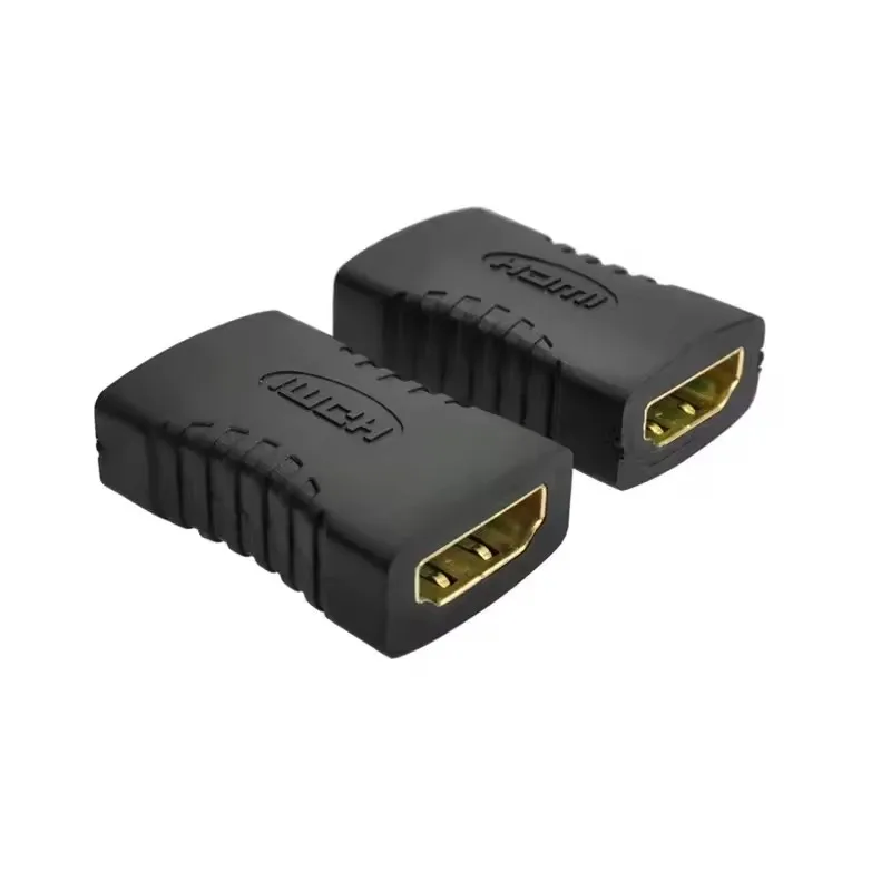 2 pieces HDMI female to female adapter coupler connector converter Suitable for HDTV 1080P HDMI adapter Audio Video Cable