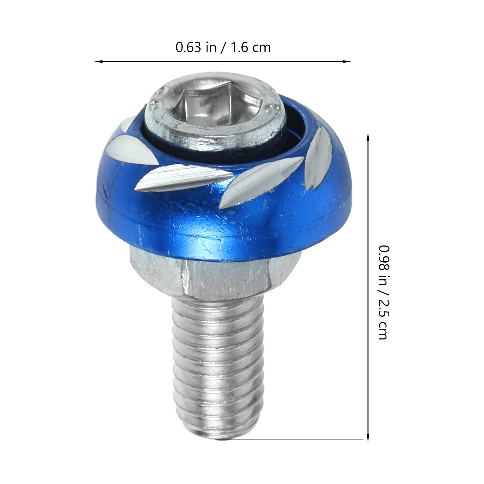 4Pcs Colored Carved License Plate Screws Motorcycle Modified Decorative Screw Caps Bike Number Plate Mounting Kit