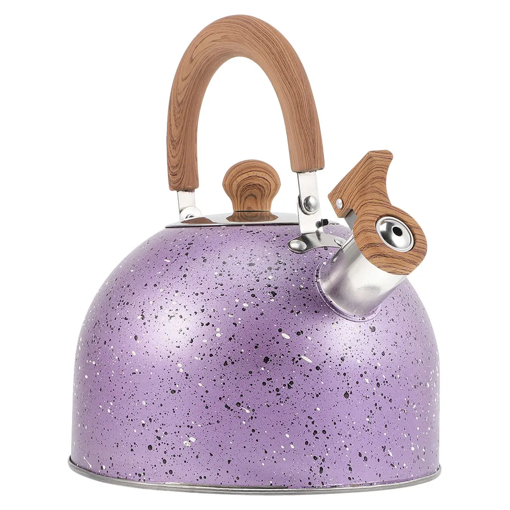 

Stainless Steel Kettle Heat Resistant Water Pot For Kitchen Gas Stove Portable Camping Use Sounding