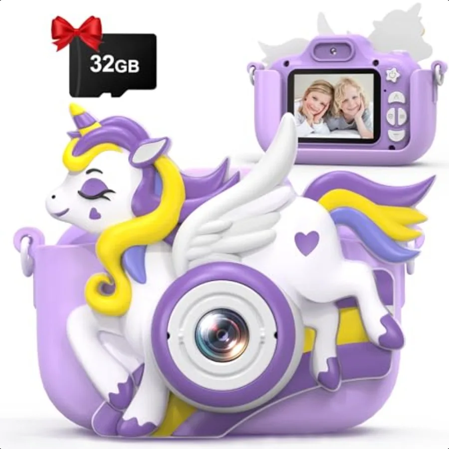 

Camera for Girls Boys 2.0 HD IPS Screen 1080P Video Camera for 4 5 6 7 8 9 10 11Years Old Digital Camera for Toddler Age 312 Ho