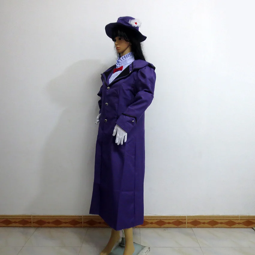 Mary Poppins Purple Dress Cosplay Costume Halloween Christmas Party Uniform Custom Made Any Size