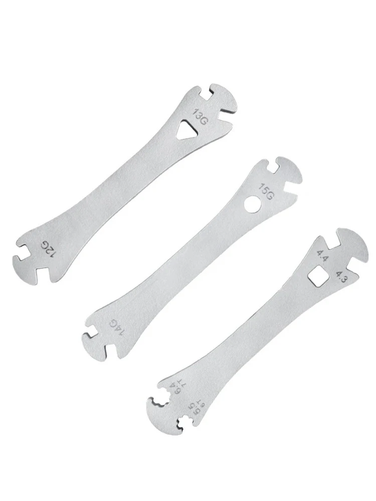 AliExpress NONE Bike Spoke Wrench Dual Head Bicycle Nipple Repair Tool forShimano Mavic Splines Type 12G/13G/14G/15G 4.3/4.4mm Square Nipple Fit