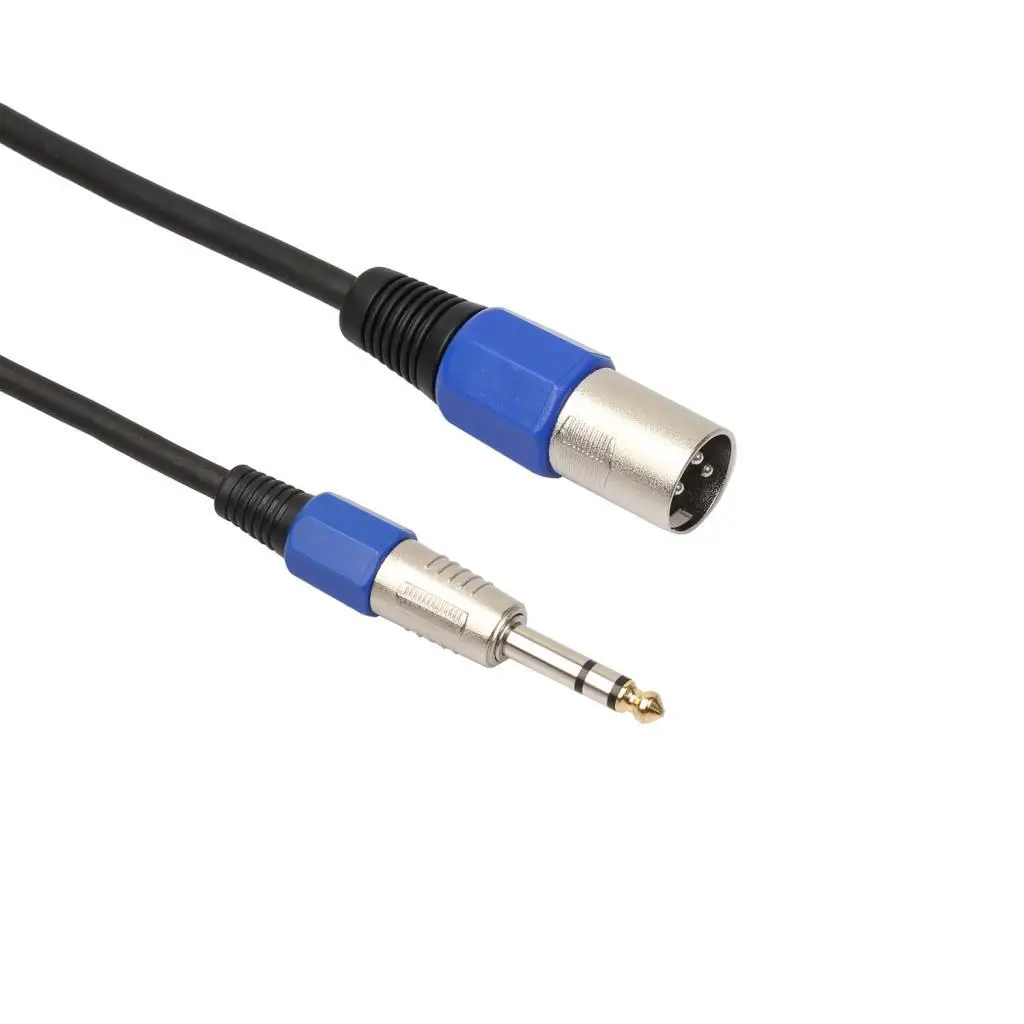 6.35mm (1/4 Inch) TRS Stereo Plug to 3 Pin XLR Plug Audio Adapter