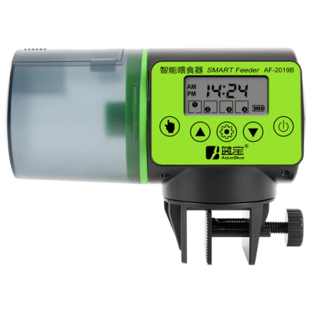 200ml Intelligent Silence Timing Safety Auto Fish Food Dispenser Holidays Aquarium or Fish Tank Smart Automatic Fish Feeder