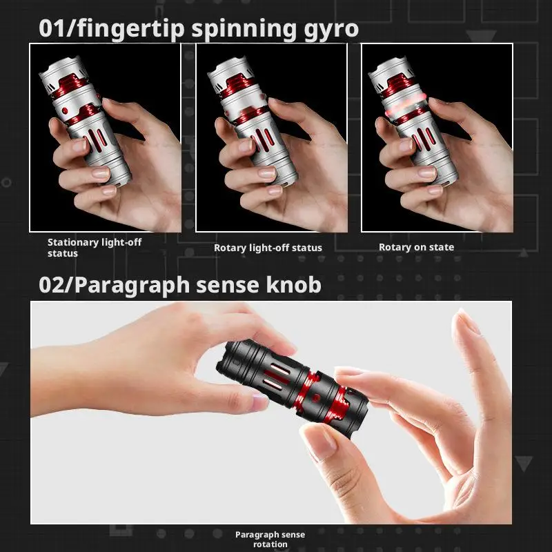 Mini EDC Flashlight Rechargeable Pocket Torch Light Outdoor Camping Fishing Hiking Self Defense Emergency Keychain Flashlights image 5