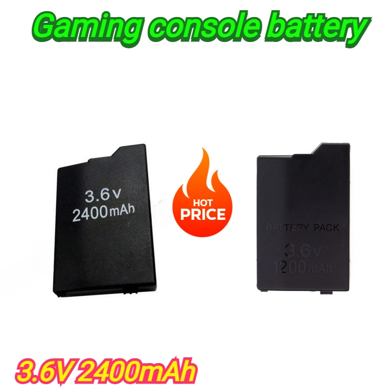 3,6 V 2400mAh para SONY PS Lite PSP-2000 PSP-3000 PSP-3004 3600mAh para SONY PSP2000 consola de juegos portátil paquete de batería de respaldo