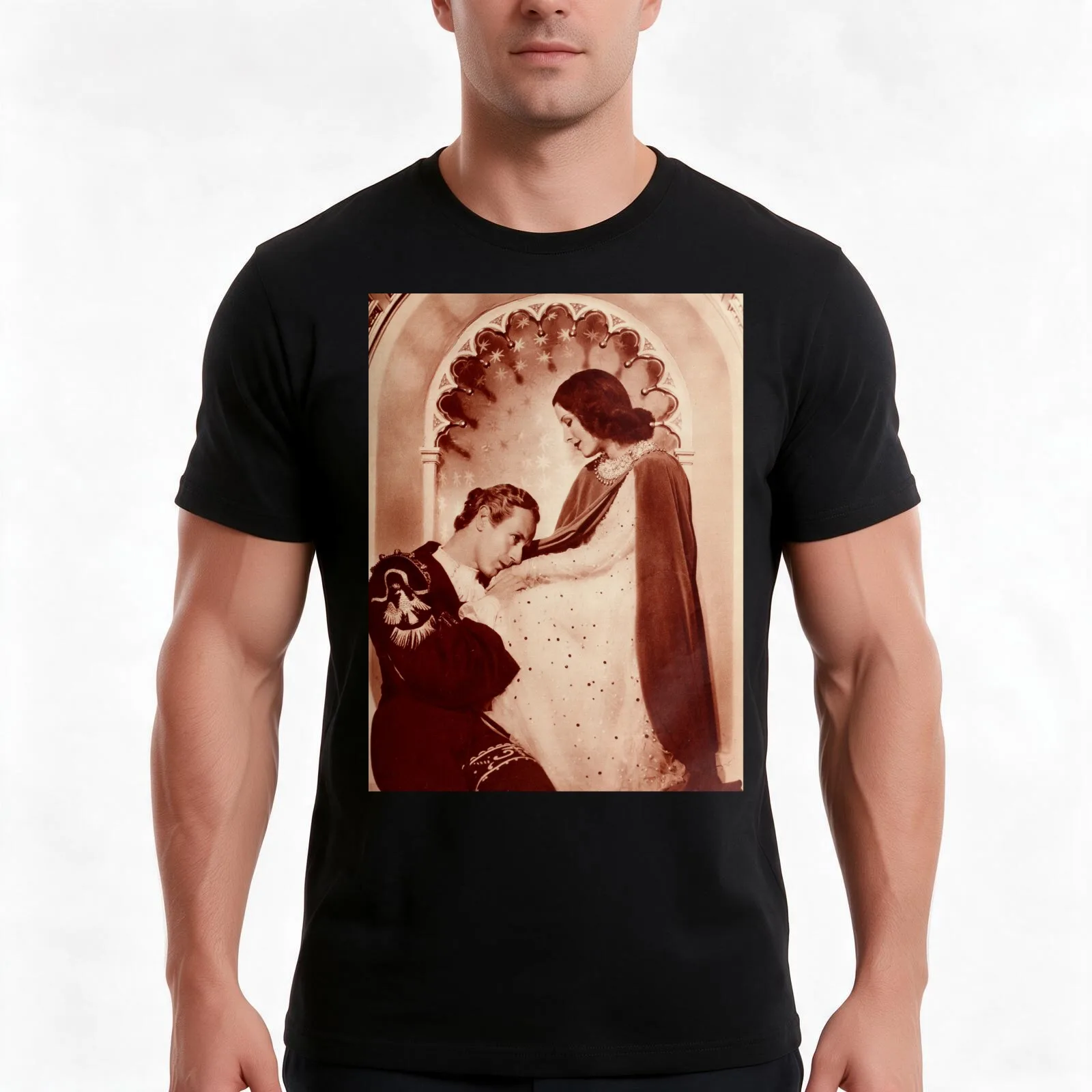 Leslie Howard ROMEO AND JULIET Norma Shearer T-Shirt Summer Casual Cotton Tee Oversized Streetwear Tops Vintage Graphic Print
