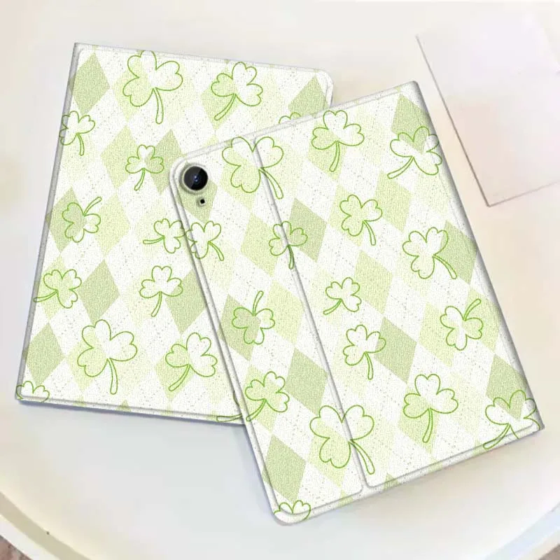 

Fourleaf Clover Pattern For Samsung Galaxy Tab A7 A9 A11 S6 A A8 Lite Plus 2025 10.4 10.5 10.1 Inch Tablet Case