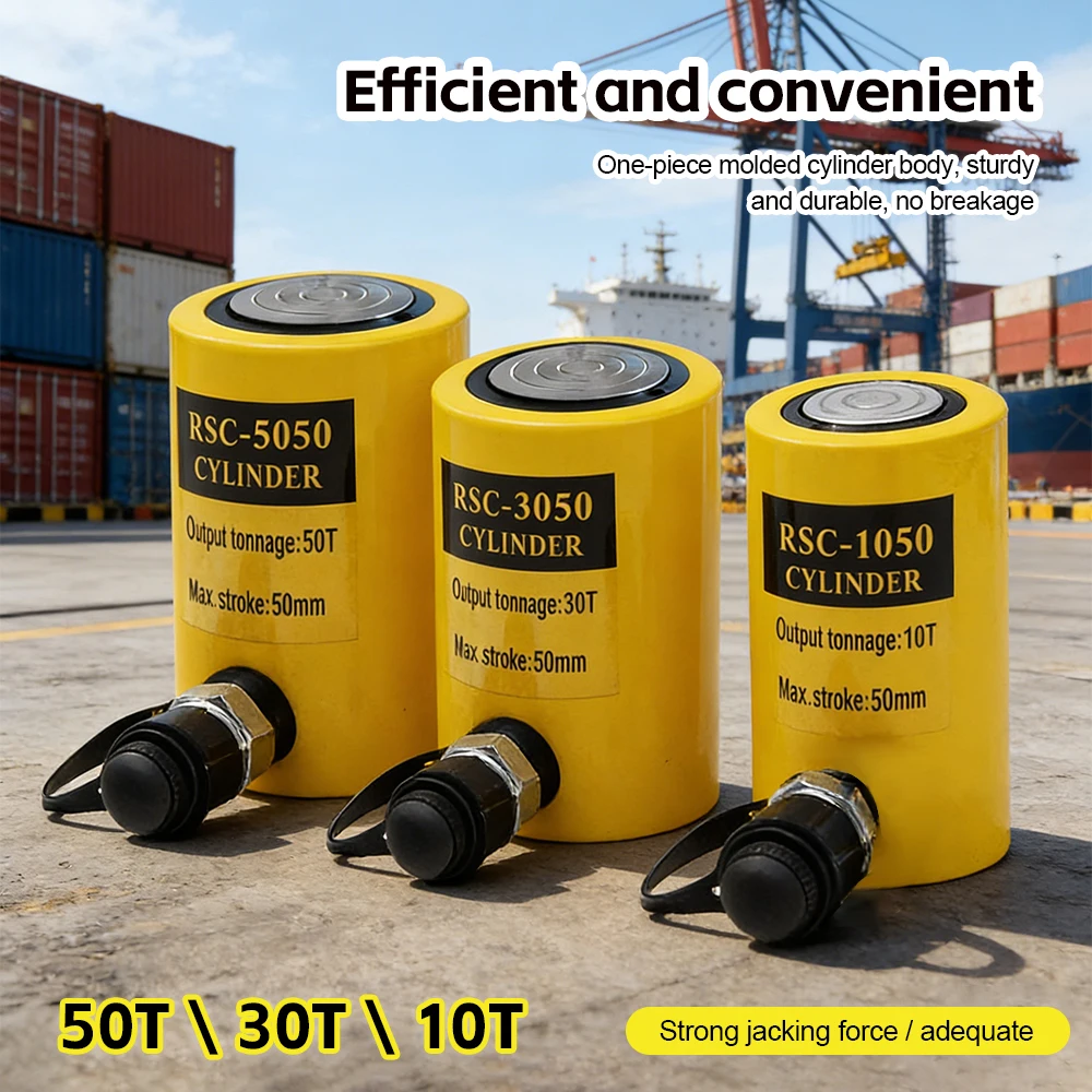 

Industrial Separated Hydraulic Cylinder 10T 30T 50T Ultra-Thin Hydraulic Jack for Automotive Repair Heavy Equipment Lifting
