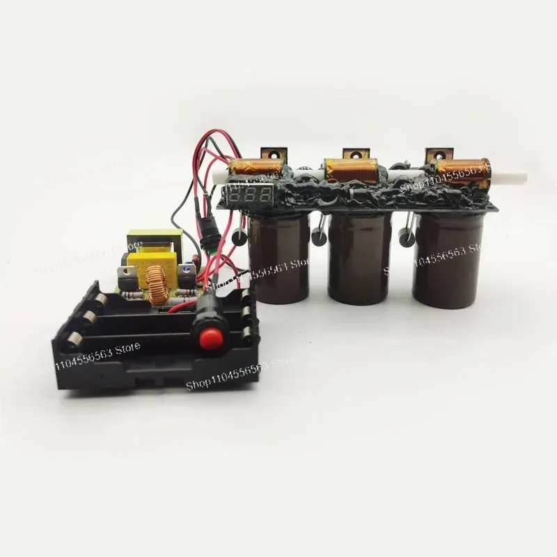 

Комплект электромагнитного пистолета 1/2/3-уровневого уровня и готовый продукт — научная игрушка для ускорения катушек своими руками