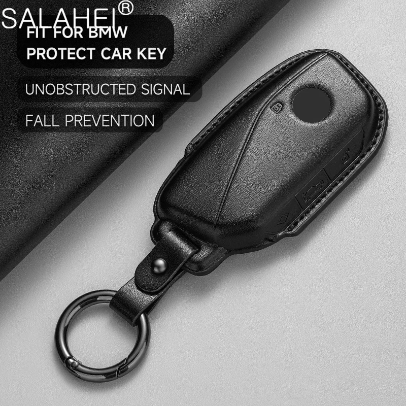 Car Smart Remote Key Case Cover Shell Holder Protector For BMW Series 7 735i 740Li X7 X1 U11 2023 I7 G07 LCI XM 2023 Accessories