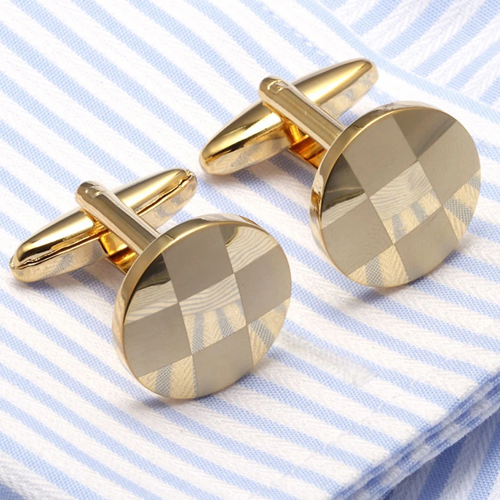 

2 Pcs Cufflinks Dress Sleeve Studs High Quality Button Male for Men Shirt Buttons Shirts