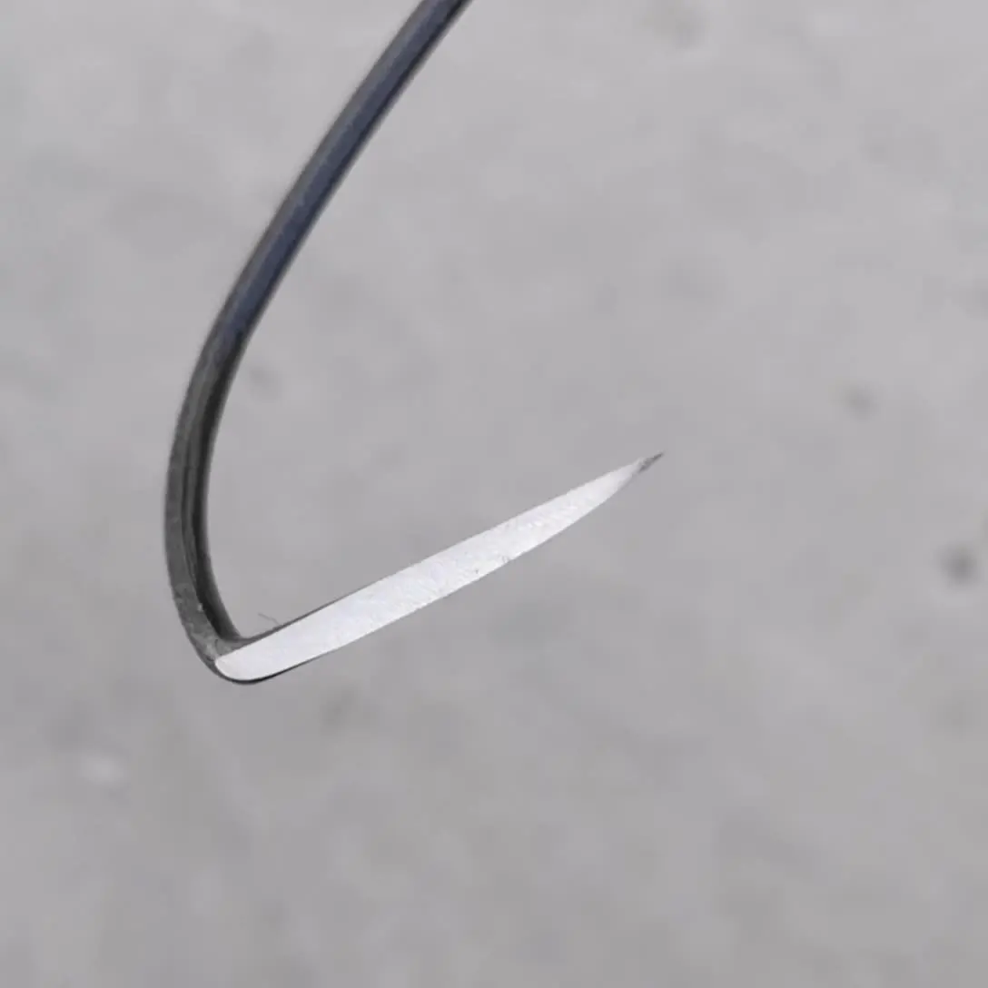 Winter Ice Fishing Butterfly Hook Anchor Sharpen Tip Grind Non-barb Duple High Carbon Steel Fish Hooks Sharp Lot 5 Pieces SALE