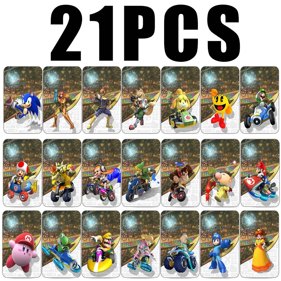 

Super Mario Amiibo Cards 20/21pcs Bundle – Limited Edition Collection with Exclusive Characters – NFC Compatible for Switch/3DS
