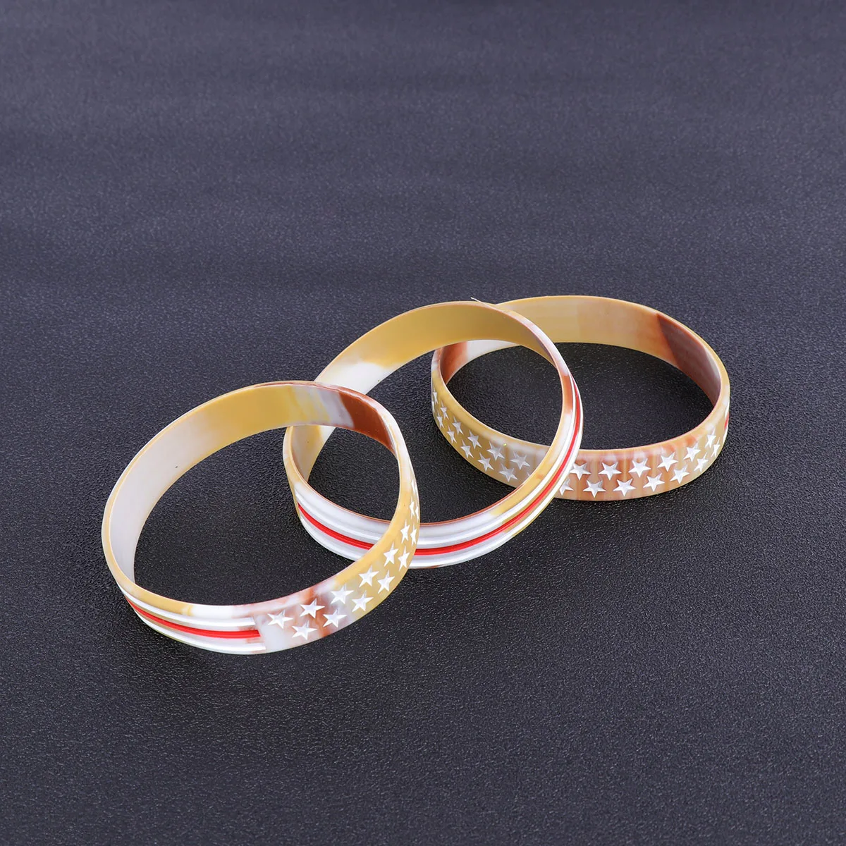 

3Pcs Silicone Bracelets 2020 Election Wrist Straps Party Accessories American Flag Wristbands