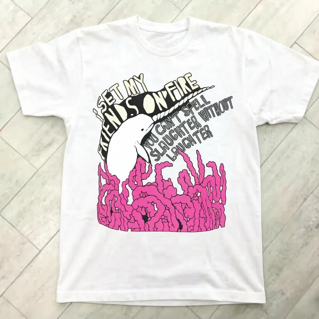 I Set My Friends on Fire Band for Fan T Shirt Size Luxury Men's Clothing Y2k Clothes Man Y2k Clothes Man Luxury Man Clothing