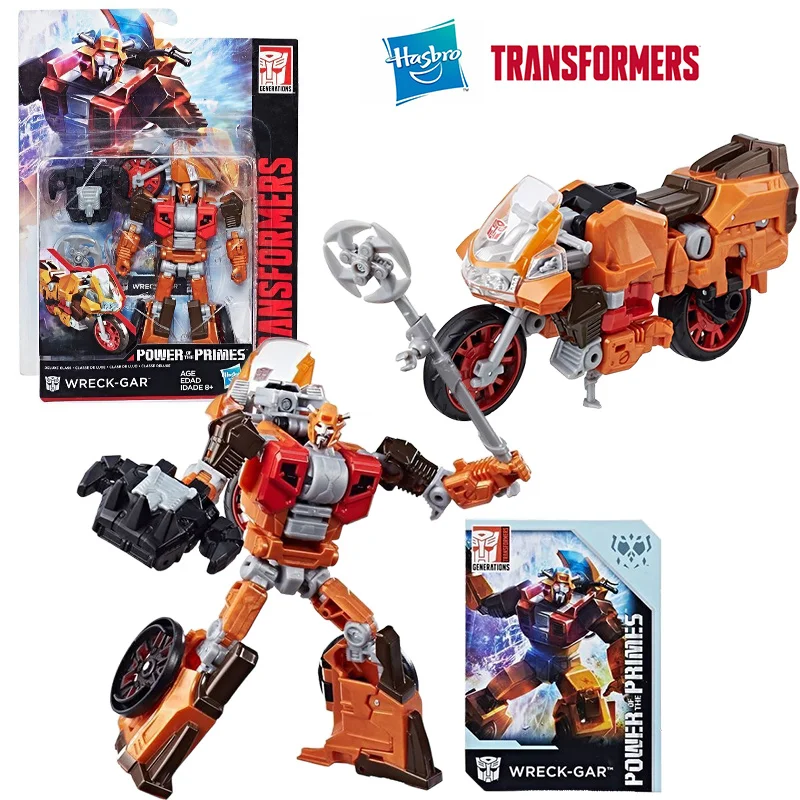 Hasbro Transformers Power of The Primes Wreck-Gar 12Cm Deluxe Class Anime Original figura de acción modelo juguete colección de regalo