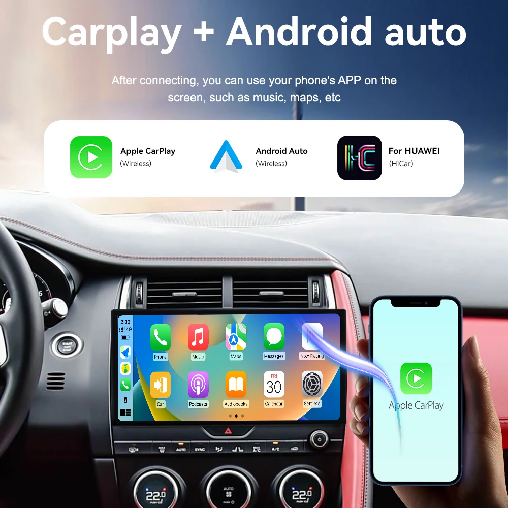 13.3'' for E-PACE 2016-2019 Navigation HD Touch Screen Auto Stereo Auto Wireless Carplay Multimedia Player Head Unit