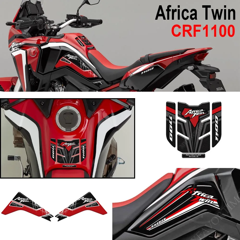 สำหรับฮอนด้าแอฟริกา CRF1100คู่ CRF 1100 L สติ๊กเกอร์รถจักรยานยนต์ผจญภัยกีฬาชุดรูปลอกแผ่นป้องกันถัง