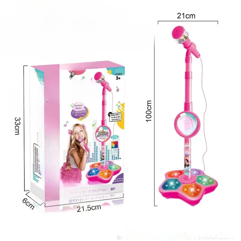 

Children's microphone with stand song musical instrument toy brain training educational toy girl boy birthday gift