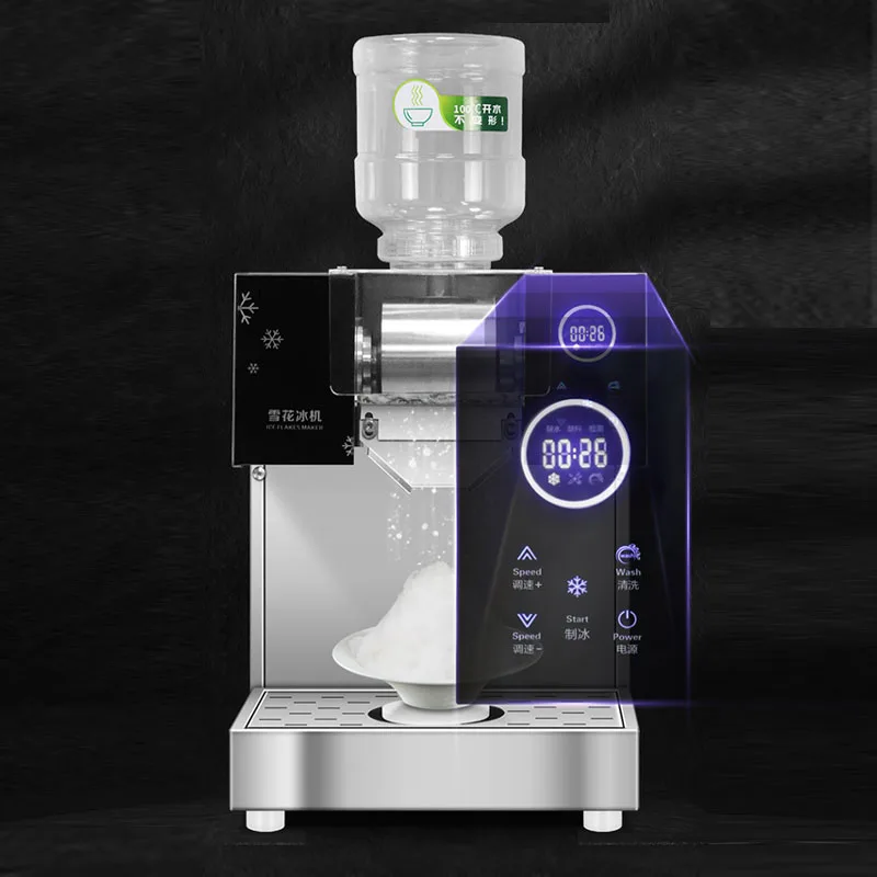 Commercial ขนมหวาน Smoothie เครื่องหิมะน้ำแข็งเครื่องสแตนเลสเกาหลีเครื่องทำบิงซู Smoothie เครื่อง