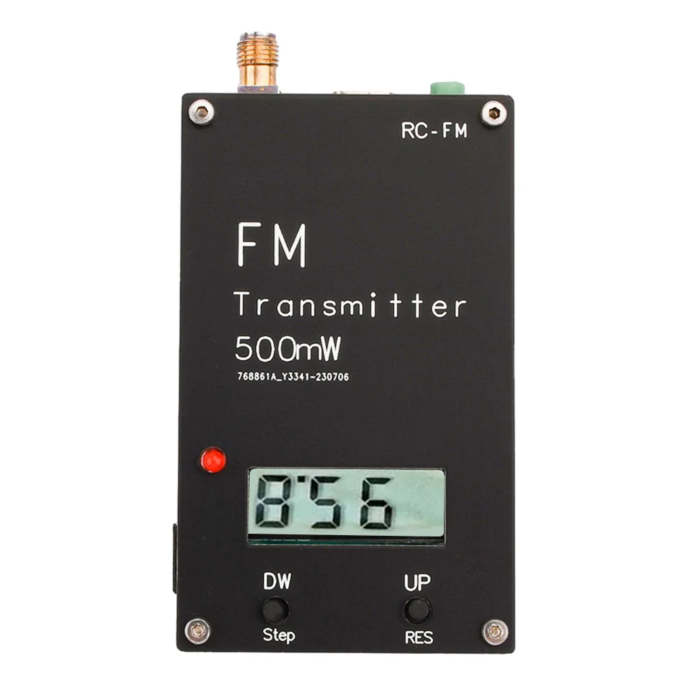 

2000M 0.5W FM Transmitter Frequency LED display Stereo Digital 76-108MHz for DSP Radio broadcast Campus Radio Station Receiver