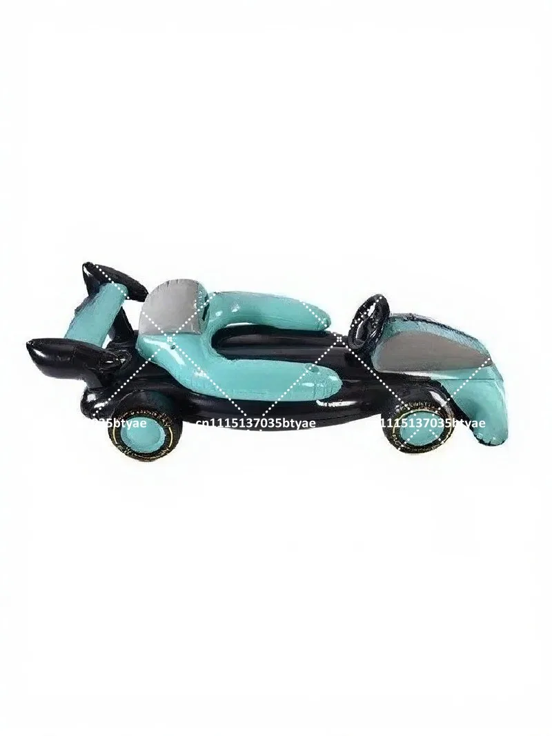 Inflatable Racing Car Floating Row Boat Large Adult Cartoon PVC Pool Toy