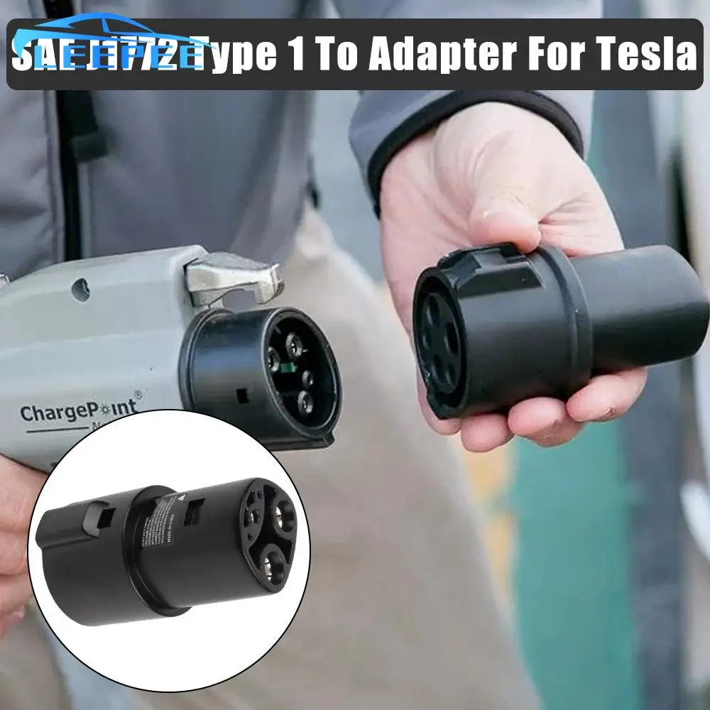 Electric Car Charging Connector For Tesla Model X Y 3 S SAE J1772 Type 1 To Adapter For Tesla EVSE EV Charger Adapter