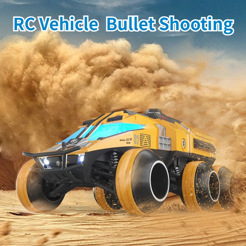 

JJRC-Q118 RC Car 6WD Armored Off-road Cross-country Climbing Vehicle RC Space Cars Launches Soft Bullets Turret Lift Model Toy