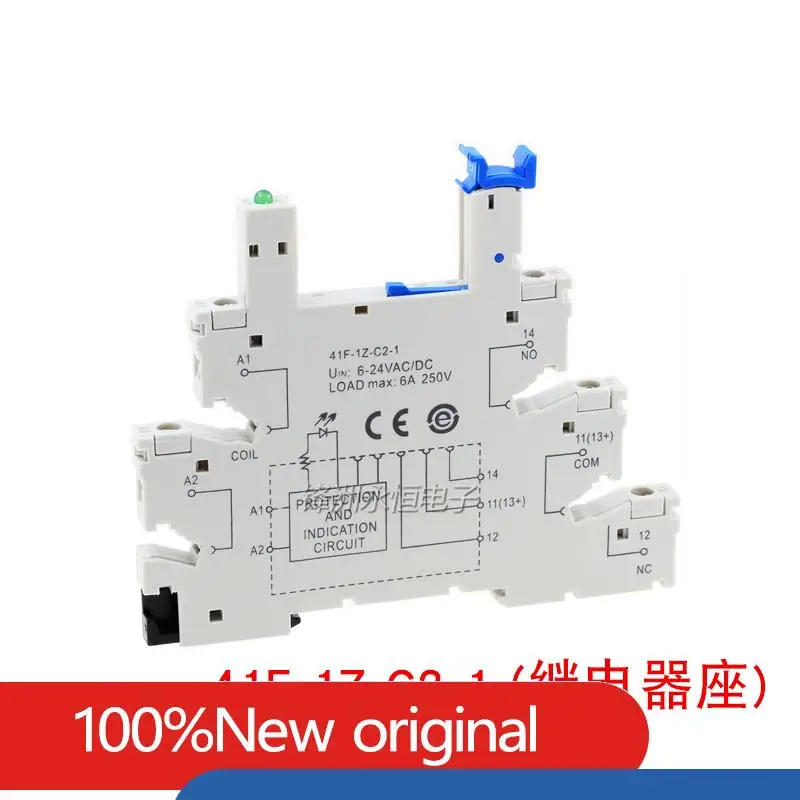 5PCS/Lot 100%New HF41F 60-ZS HF41F-60-ZS 41F-1Z-C2-1 AC230V 60V 6A Ultra-thin Relay Module