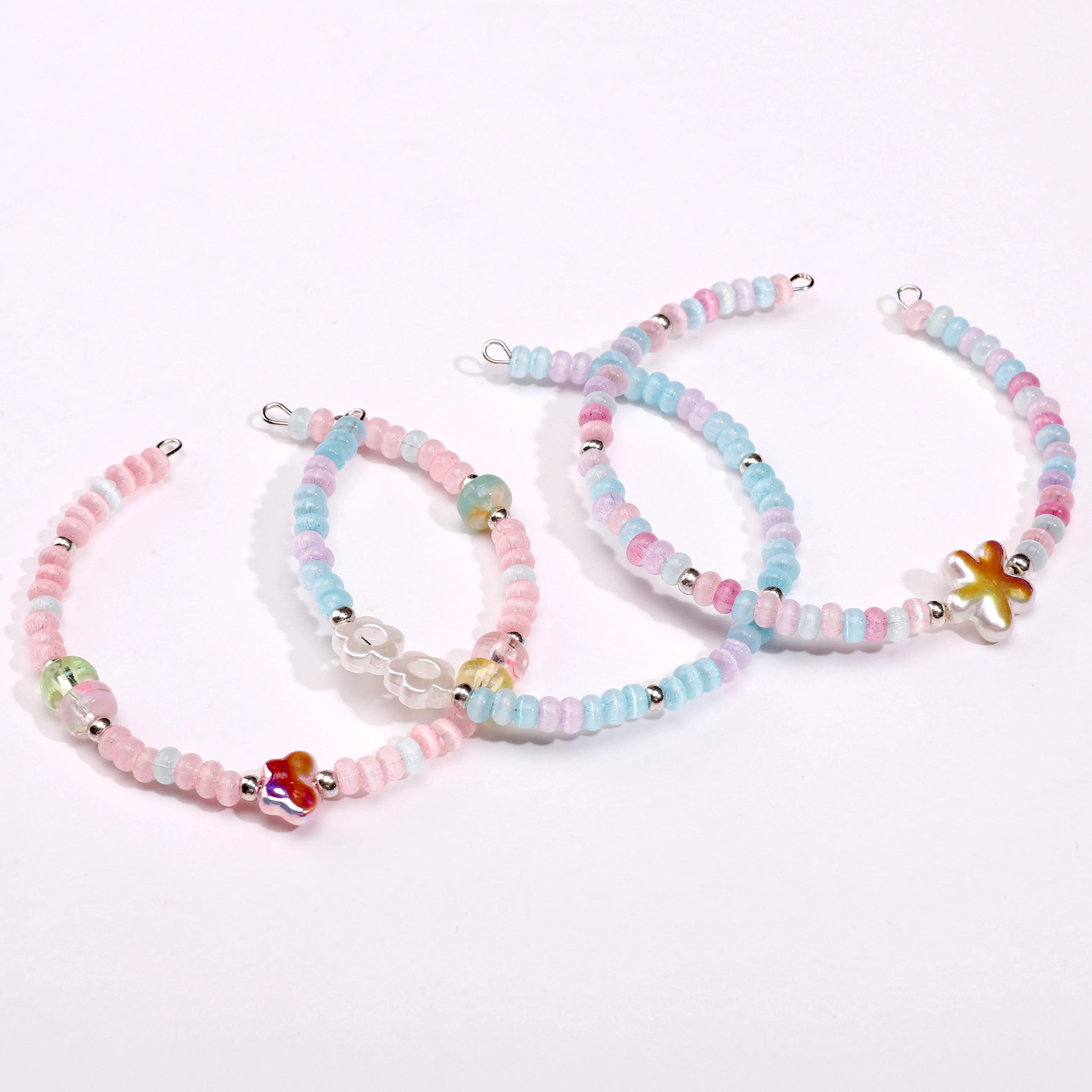 90/180 Pcs Premium Colorful Glass Cat Eye Rice Beads Loose Spacer Beads for DIY Jewelry Bracelet Necklace Earrings Making image 6