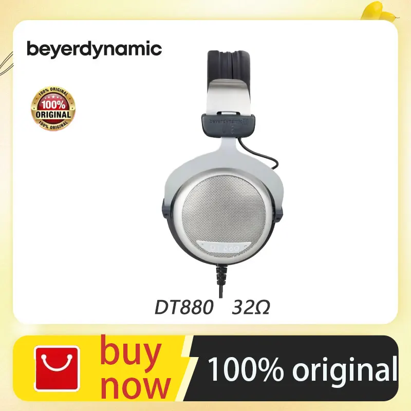 

Beyerdynamic DT880 Headworn High Resolution HIFI Semi Open Dynamic Classic Earphones 32Ω Low Resistance Edition