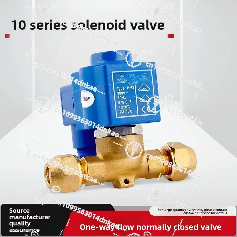 10 Series Solenoid Valve Cold Storage Central Air Conditioner HM2 Coil Solenoid Two-way Valve Thread Welding Port